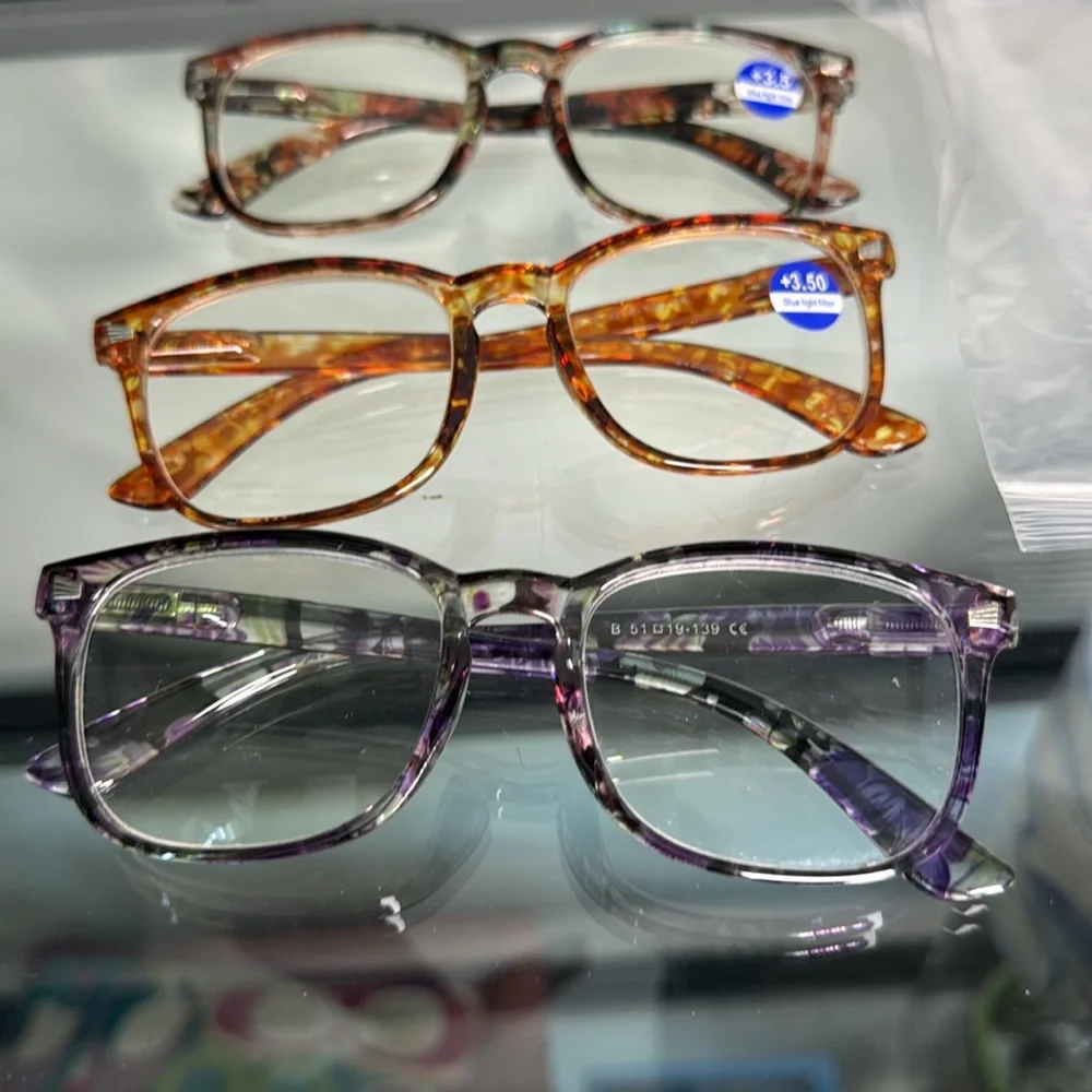 Lot of Three 3.50 CE lightly Tinted Reader Eyeglasses